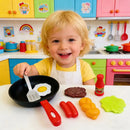 Chefzinho Gourmet Montessori™  Kit Cozinha Infantil com Comidinhas, Panelinhas e Brincadeira Educativa para Crianças