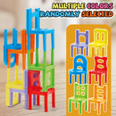 StackChair Montessori™  Jogo de Equilíbrio com Cadeiras Empilháveis para Coordenação, Foco e Diversão em Família