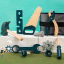 Mini Mestre das Ferramentas™  Kit de Ferramentas Infantil Montessori em Madeira com Bolsa de Reparos e Brincadeira Educativa