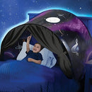 Cabana dos Sonhos™  Tenda Infantil para Cama com Luzes LED, Mosquiteiro e Espaço Mágico para Dormir e Brincar