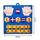 ContaDedinhos Montessori™  Brinquedo Educativo de Matemática em Feltro para Contagem, Coordenação e Aprendizado Infantil