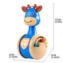 WobbleBaby Montessori™  Brinquedo Tumbler Educativo para Bebês com Movimento Sensorial e Coordenação Motora