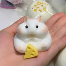 HammyPop Sensorial™  Hamster Squishy Antiestresse Macio para Relaxamento e Diversão