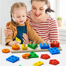 EncaixaMente™ Brinquedo Educativo de Empilhar e Classificar para Coordenação Motora Infantil