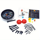 AstroSystem Montessori™  Kit Educativo do Sistema Solar para Montar, Pintar e Aprender Astronomia Infantil