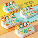 Caixa Pop Montessori™  Brinquedo Educativo de Animais para Coordenação Motora, Lógica e Aprendizado Infantil