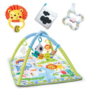 PlayNest Montessori™  Tapete de Atividades para Bebê com Arco Sensorial, Coordenação e Desenvolvimento Infantil