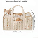 MommyBag Floral™  Bolsa Maternidade Grande Multifuncional com Compartimentos, Dobrável e Portátil