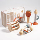 Mini Banda Sensorial™  Kit Musical Infantil Montessori com Chocalhos Sensoriais e Instrumentos Educativos para Bebês