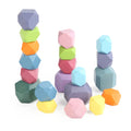 StoneBalance Montessori™  Pedras de Madeira para Empilhar, Equilibrar e Desenvolver Coordenação Motora Infantil
