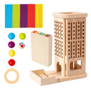 TorreMente Montessori™  Jogo Educativo 3 em 1 com Palitos, Torre de Equilíbrio e Matemática para Crianças