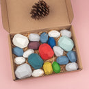 StoneBalance Montessori™  Pedras de Madeira para Empilhar, Equilibrar e Desenvolver Coordenação Motora Infantil