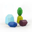StoneBalance Montessori™  Pedras de Madeira para Empilhar, Equilibrar e Desenvolver Coordenação Motora Infantil