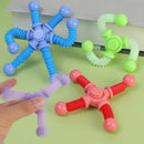 SpinFlex Sensorial™  Fidget Spinner com Tubo Pop e Ventosa Antiestresse