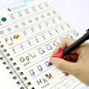 EscreveKids™ Caderno Mágico Reutilizável para Caligrafia e Coordenação Motora