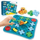 RoadMind Montessori™  Jogo Educativo de Construção de Estradas e Labirinto Lógico para Coordenação e Raciocínio Infantil