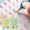 EscreveKids™ Caderno Mágico Reutilizável para Caligrafia e Coordenação Motora