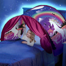 Cabana dos Sonhos™  Tenda Infantil para Cama com Luzes LED, Mosquiteiro e Espaço Mágico para Dormir e Brincar