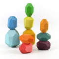 StoneBalance Montessori™  Pedras de Madeira para Empilhar, Equilibrar e Desenvolver Coordenação Motora Infantil