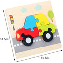 ZooPuzzle 3D Montessori™  Quebra-Cabeça Infantil de Madeira com Animais e Veículos para Coordenação e Aprendizado
