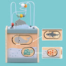 Cubo das Descobertas Montessori™  Brinquedo Educativo Sensorial 5 em 1 para Coordenação Motora e Desenvolvimento Infantil