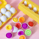 OvoMente Montessori™  Quebra-Cabeça Educativo de Ovos com Rosca, Cores e Formas para Coordenação Motora Infantil