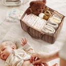 MommyBag Floral™  Bolsa Maternidade Grande Multifuncional com Compartimentos, Dobrável e Portátil