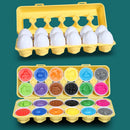 OvoMente Montessori™  Quebra-Cabeça Educativo de Ovos com Rosca, Cores e Formas para Coordenação Motora Infantil