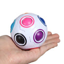 RainbowCube Sensorial™  Cubo Antiestresse com Bolinhas Coloridas para Foco, Coordenação e Relaxamento
