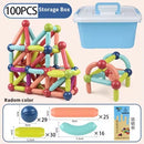 Magnetix Builder™  Blocos Magnéticos de Construção STEM para Coordenação, Criatividade e Desenvolvimento Infantil