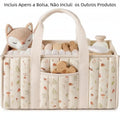 MommyBag Floral™  Bolsa Maternidade Grande Multifuncional com Compartimentos, Dobrável e Portátil
