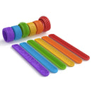 Pulseiras Sensoriais Antiestresse™  Kit Fidget Bracelets Relaxantes para Crianças e Adultos
