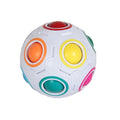 RainbowCube Sensorial™  Cubo Antiestresse com Bolinhas Coloridas para Foco, Coordenação e Relaxamento