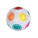 RainbowCube Sensorial™  Cubo Antiestresse com Bolinhas Coloridas para Foco, Coordenação e Relaxamento