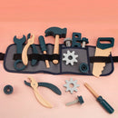 Mini Mestre das Ferramentas™  Kit de Ferramentas Infantil Montessori em Madeira com Bolsa de Reparos e Brincadeira Educativa