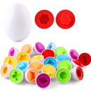 OvoMente Montessori™  Quebra-Cabeça Educativo de Ovos com Rosca, Cores e Formas para Coordenação Motora Infantil