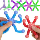 SpinFlex Sensorial™  Fidget Spinner com Tubo Pop e Ventosa Antiestresse