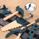 Mini Mestre das Ferramentas™  Kit de Ferramentas Infantil Montessori em Madeira com Bolsa de Reparos e Brincadeira Educativa