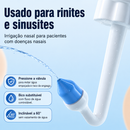 RespiraBem Nasal™  Lavador Nasal Infantil e Adulto para Higiene, Alívio da Congestão e Lavagem Nasal Diária