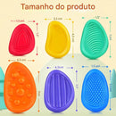 Kit 6 Pedras Sensoriais Fidget – Relaxamento e Estímulo Tátil